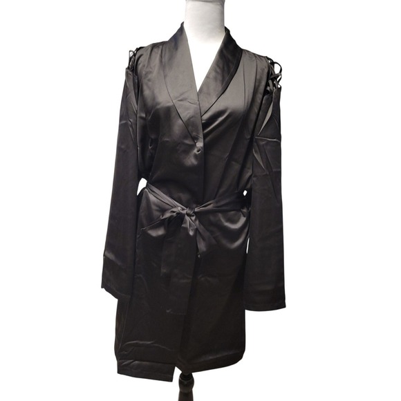 NWT Frederick's of Hollywood Summer Lattice Lacing Robe Loungewear Plus Size 3X - Picture 1 of 7